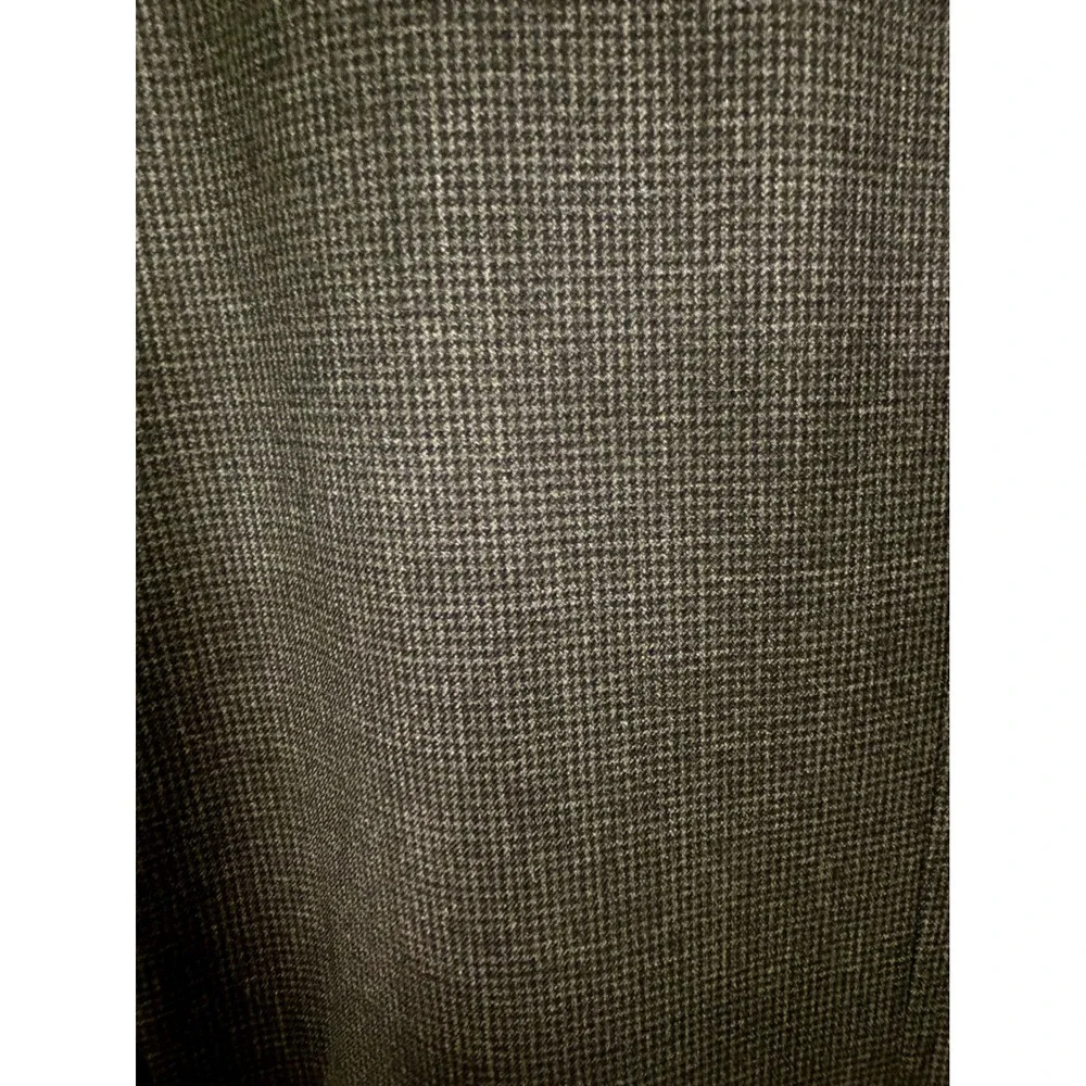 Jones New York Mens 42R Blazer Wool Cashmere Worsted Grey Houndstooth Sport Coat